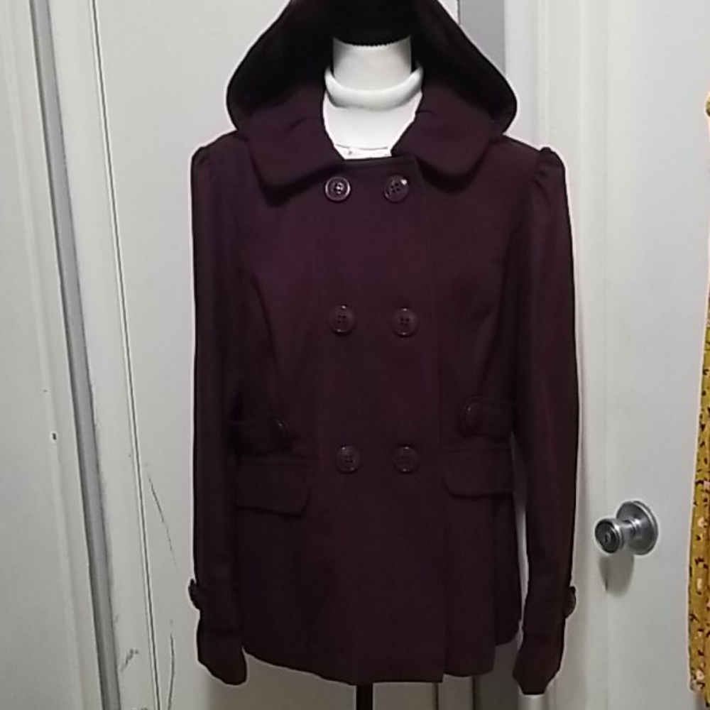 COPY - Eggplant Coat Size XL